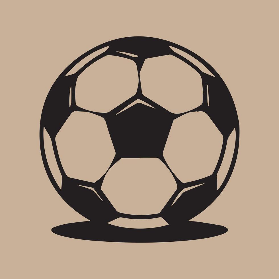 Classic football with hexagonal pattern vector
