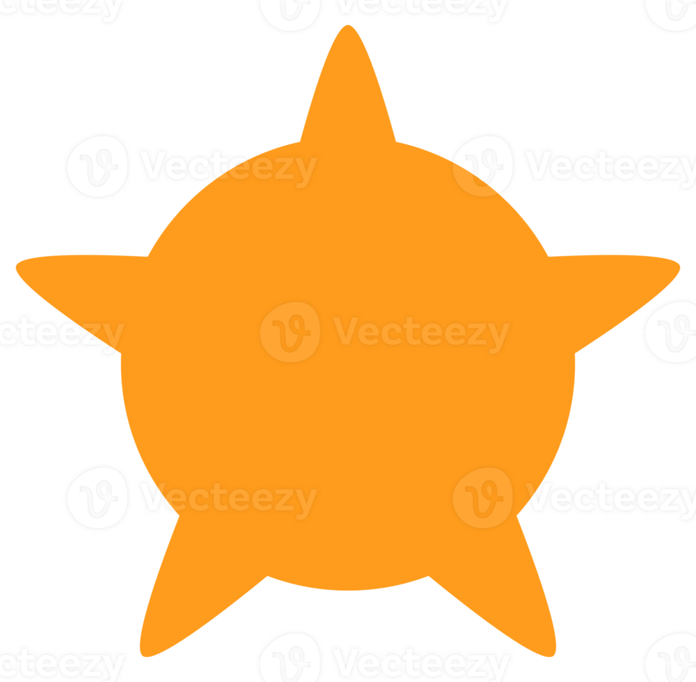 Star Speech Bubble Illustration png