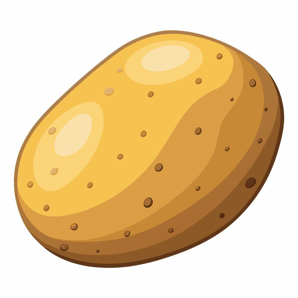 A cartoon potato on a white background vector