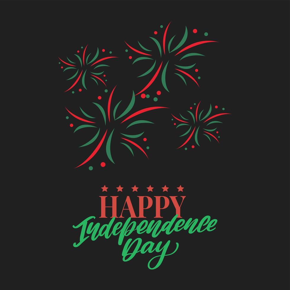 Happy independence day illustration vector