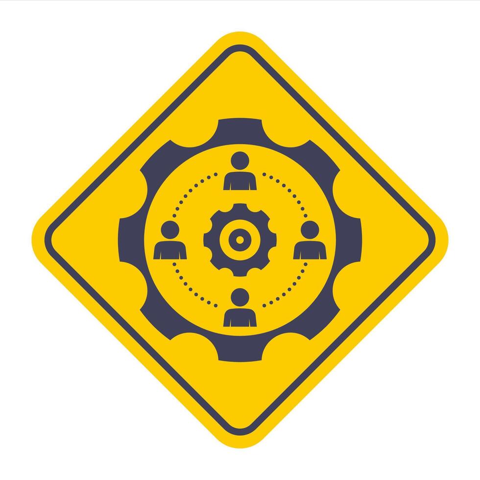 Teamwork icon. Comparison of people potential. vector