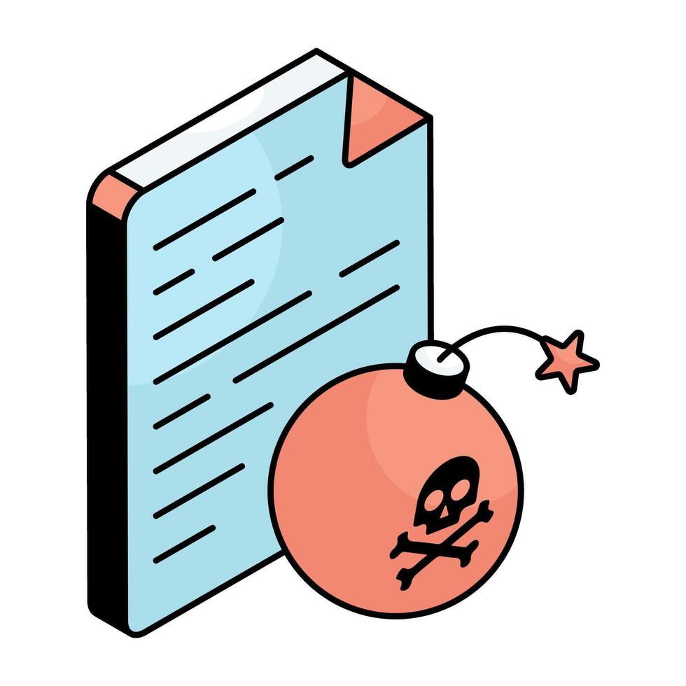 Premium design icon of hacking vector