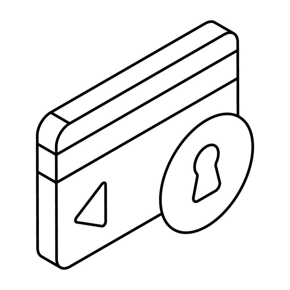 Premium design icon of secure payment vector