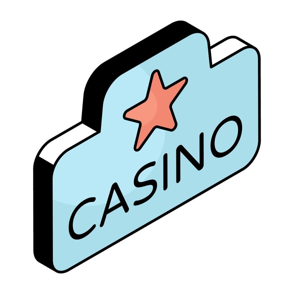 Perfect design icon of casino board vector
