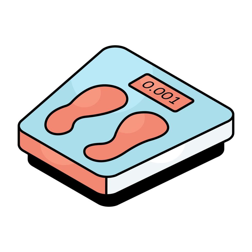 An icon design of weight scale vector