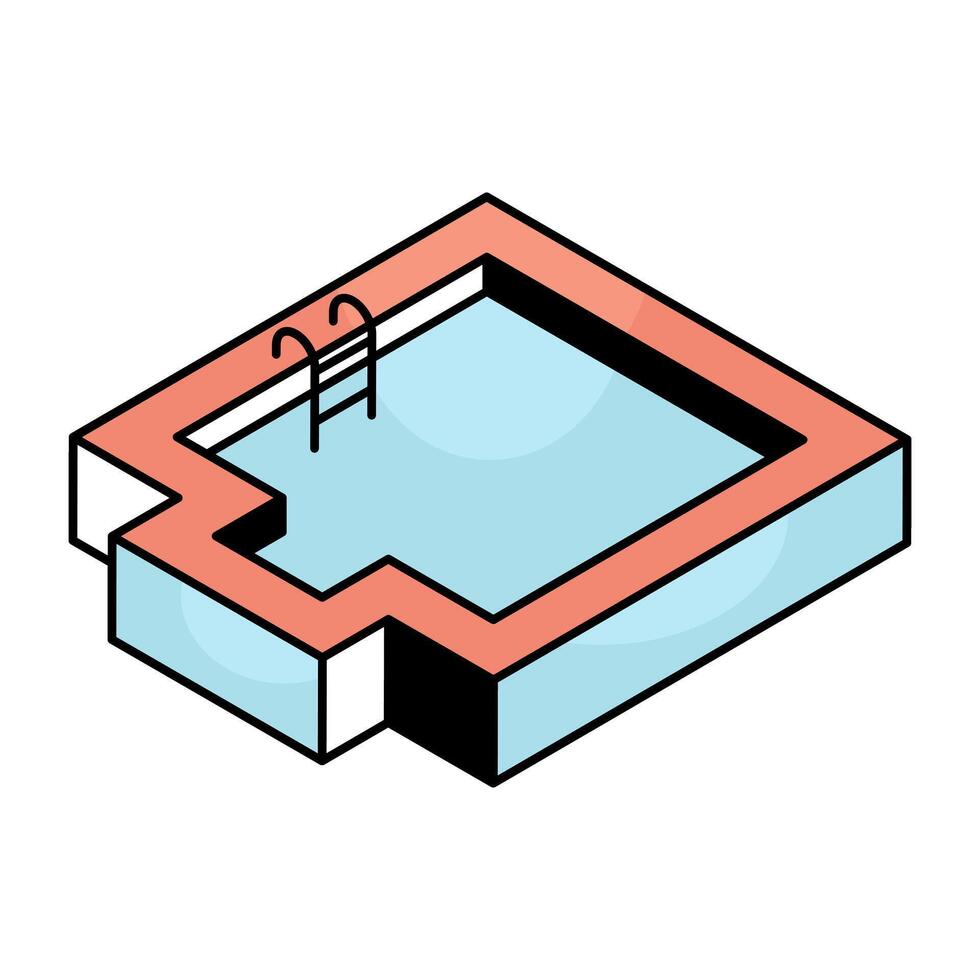 Premium download icon of swimming pool vector