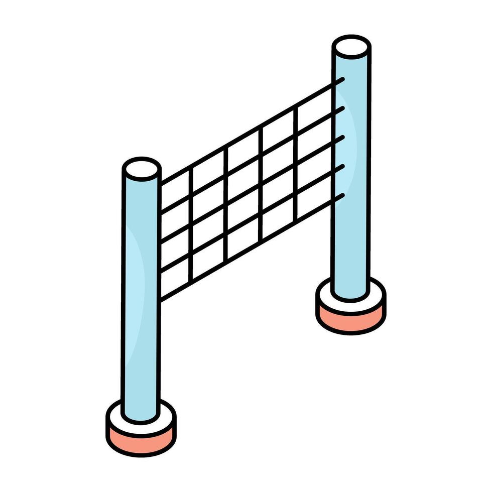 Premium download icon of goal net vector