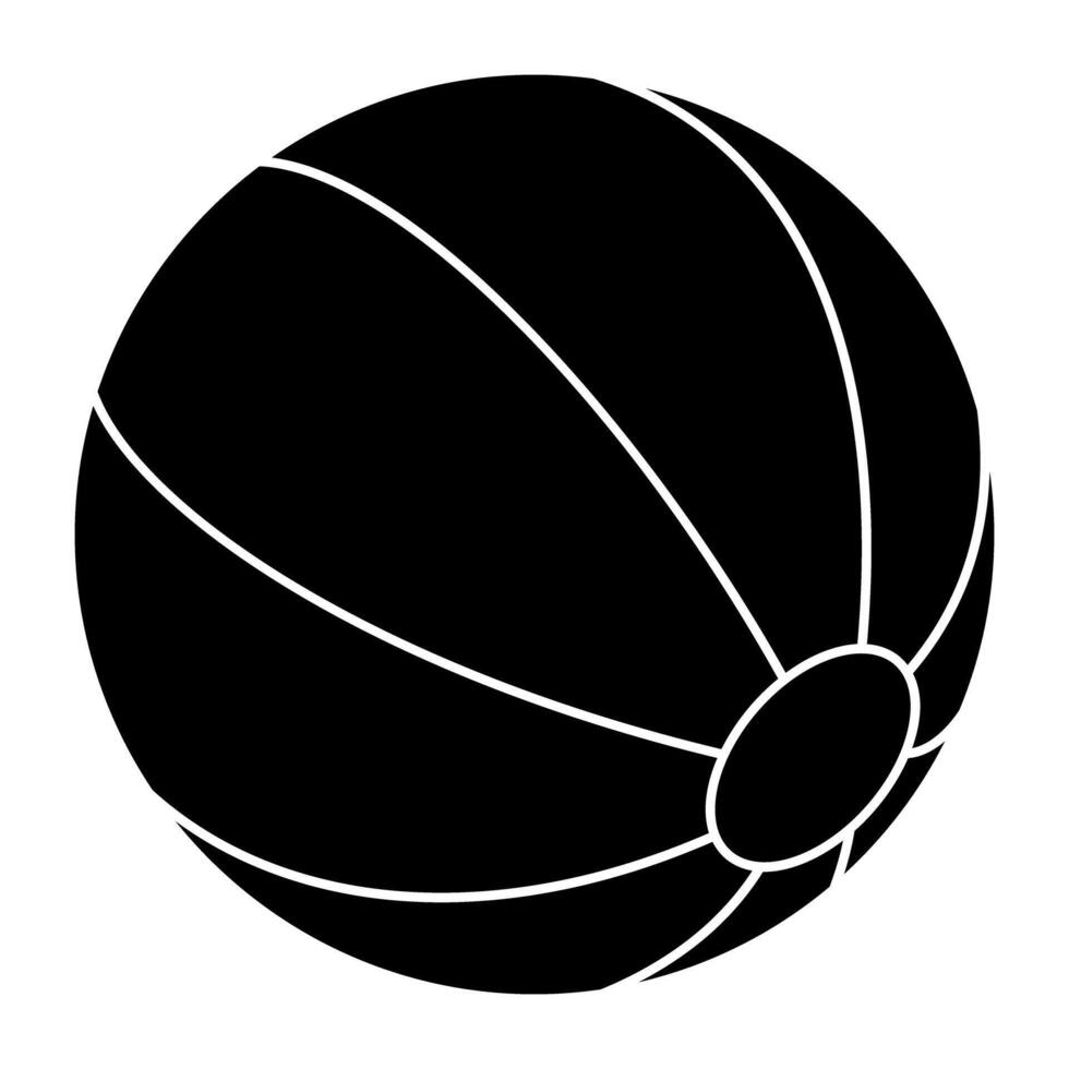 Editable design icon of beach ball vector