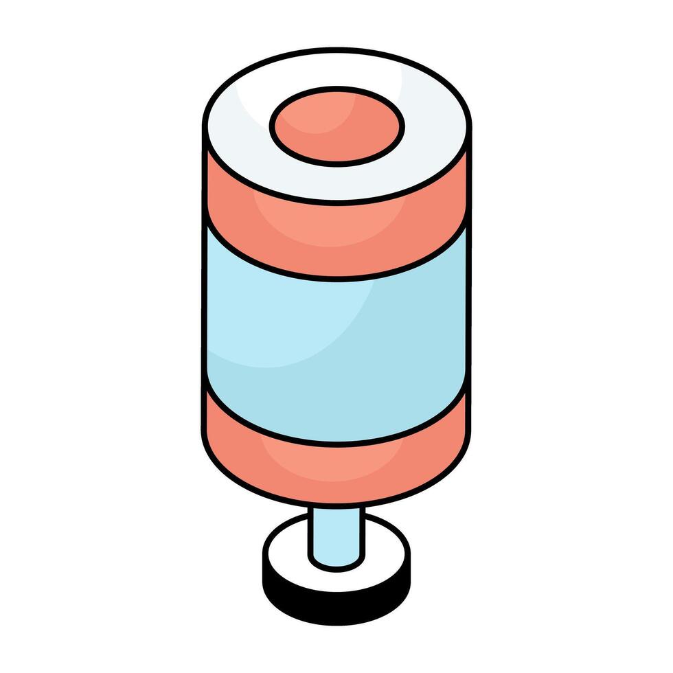 Modern design icon of gym pole vector