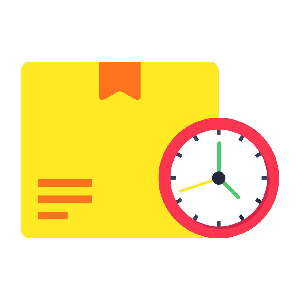 Perfect design icon of delivery time vector