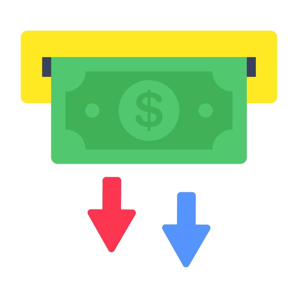 Perfect design icon of money withdrawal vector
