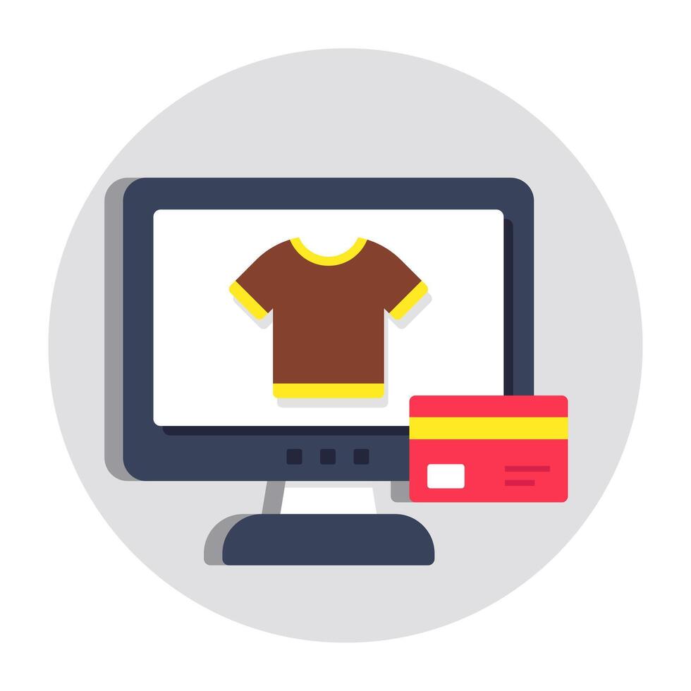 Unique design icon of online shopping vector