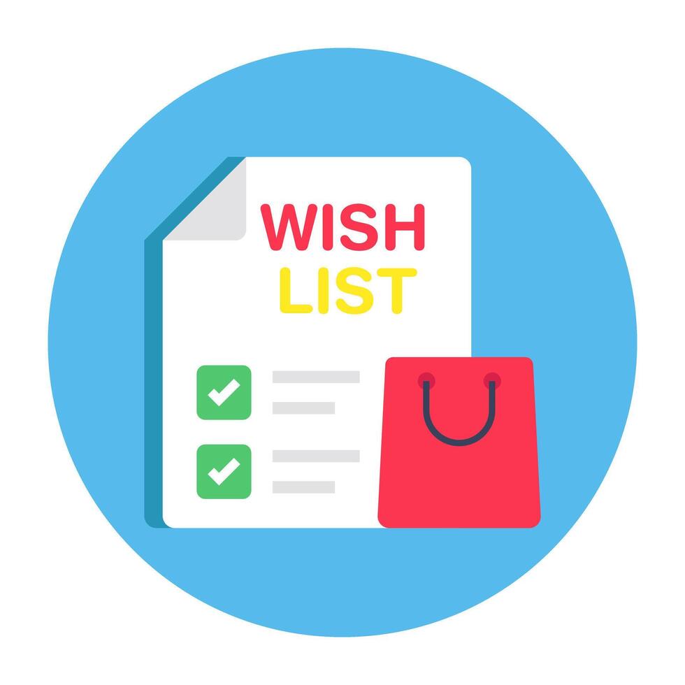 Perfect design icon of wishlist vector
