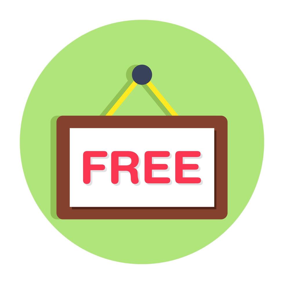 A trendy design icon of free board vector