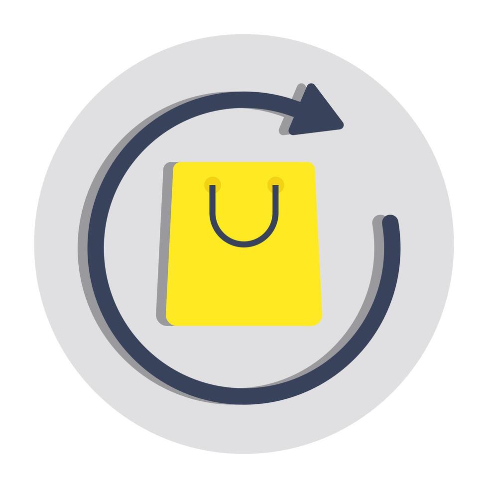 Parcel return icons vector