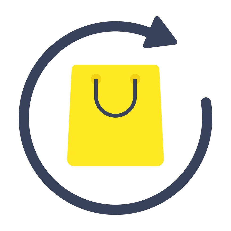 Parcel return icons vector