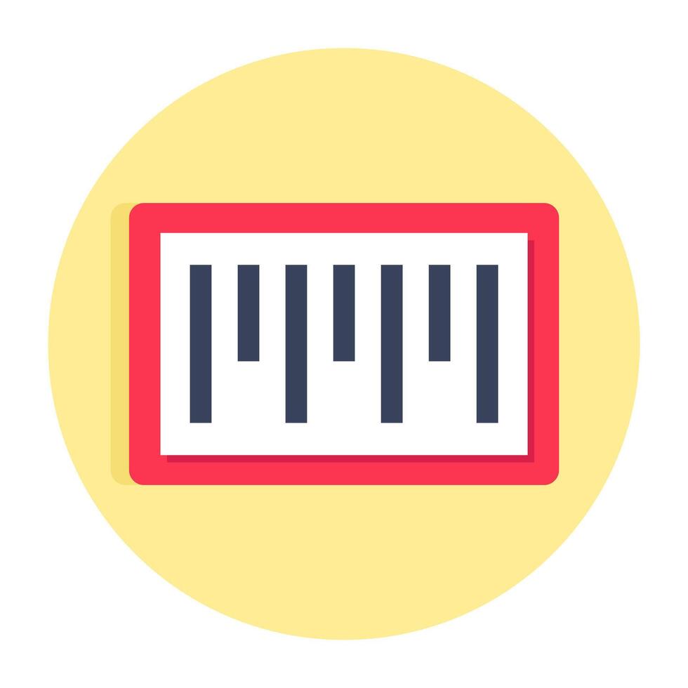 An icon design of barcode tracking vector
