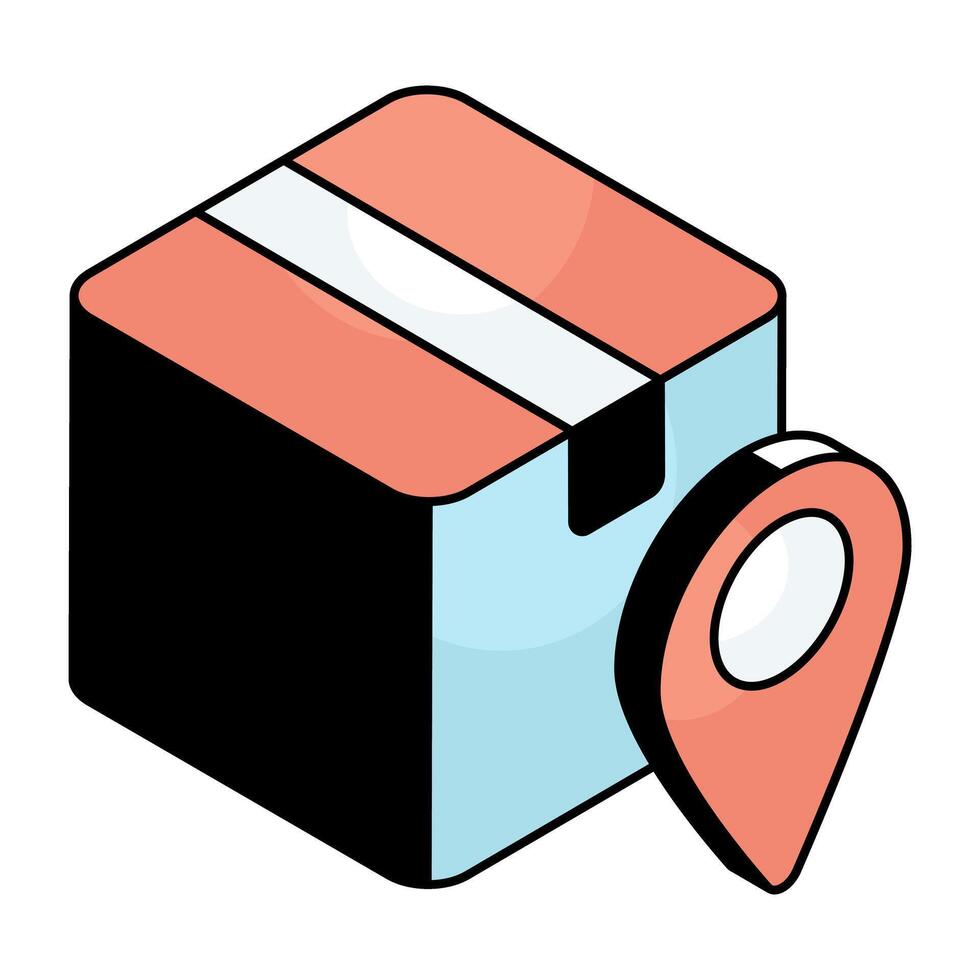 Modern design icon of parcel tracking vector