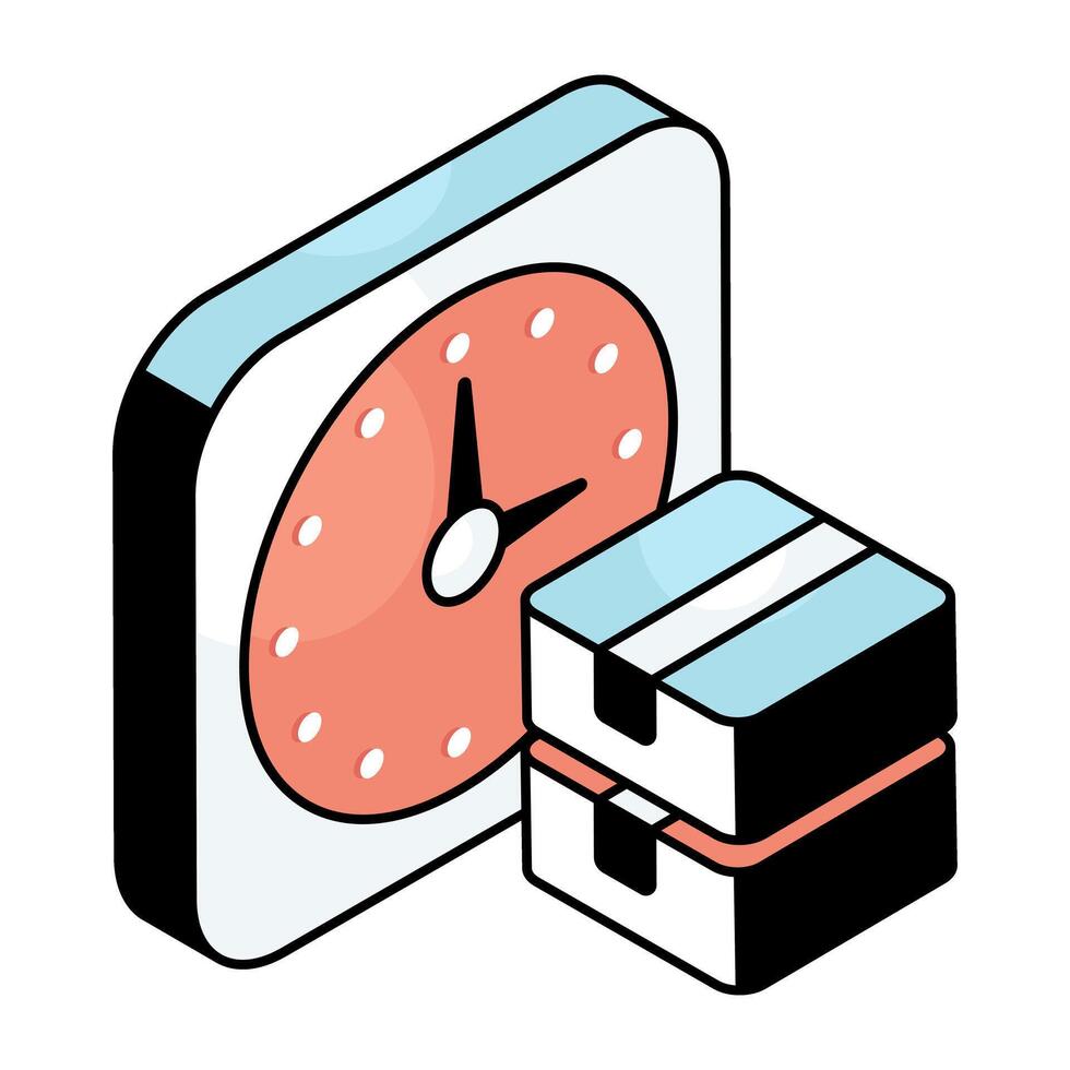 Perfect design icon of delivery time vector