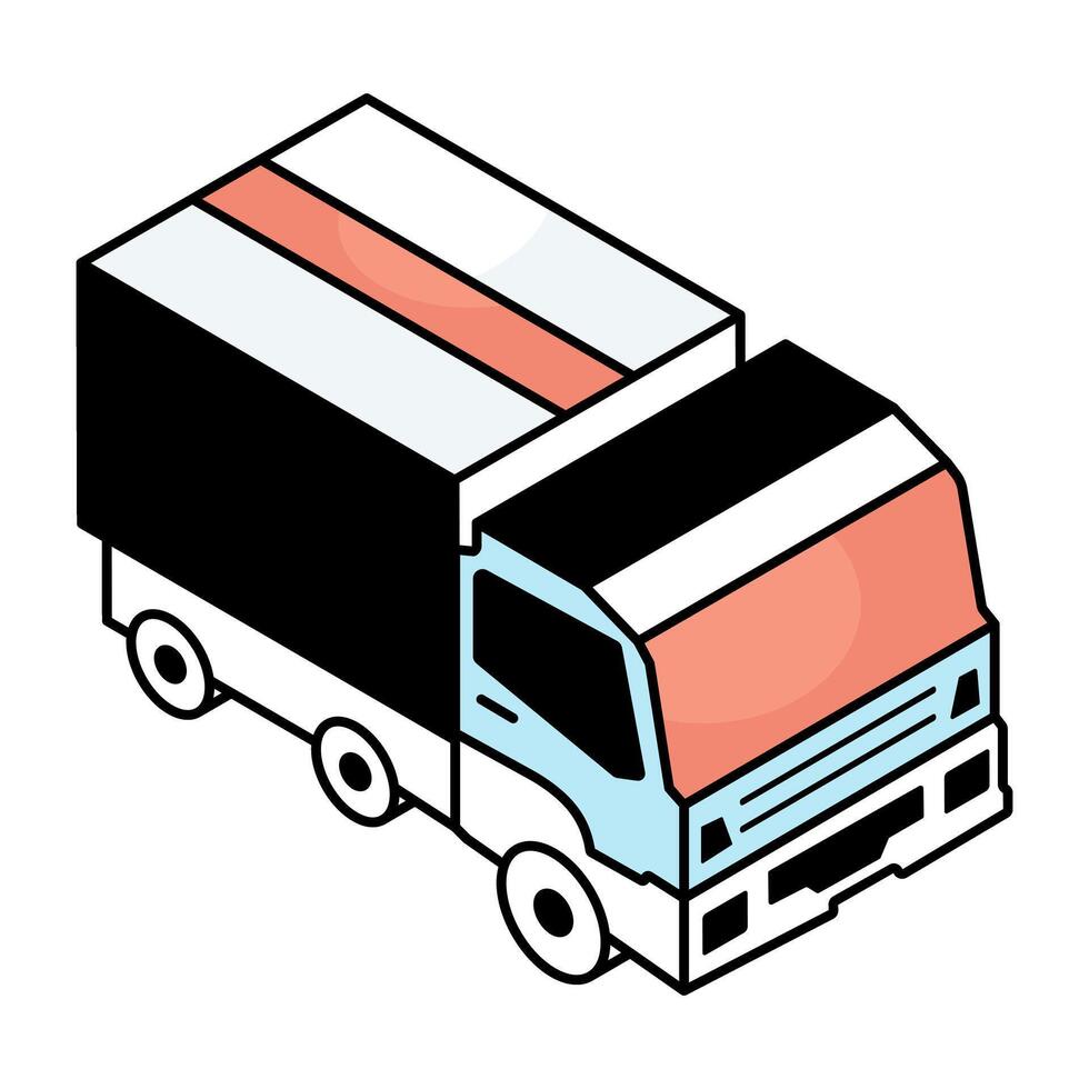 Perfect design icon of cargo truck vector