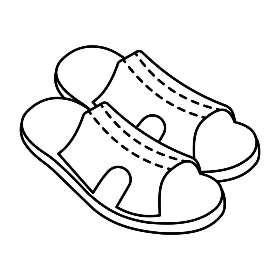 A colored design icon of shoes vector