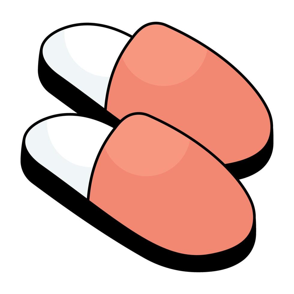 A colored design icon of shoes vector