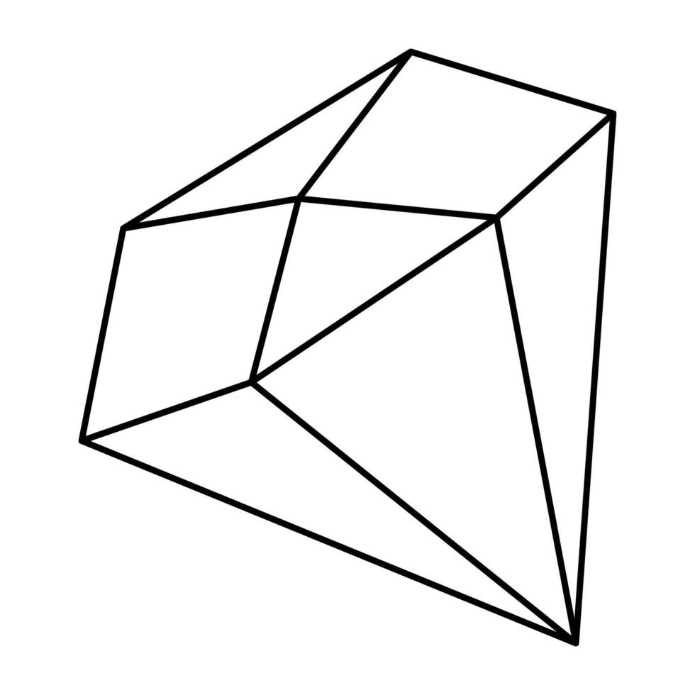 Trendy design icon of diamond vector