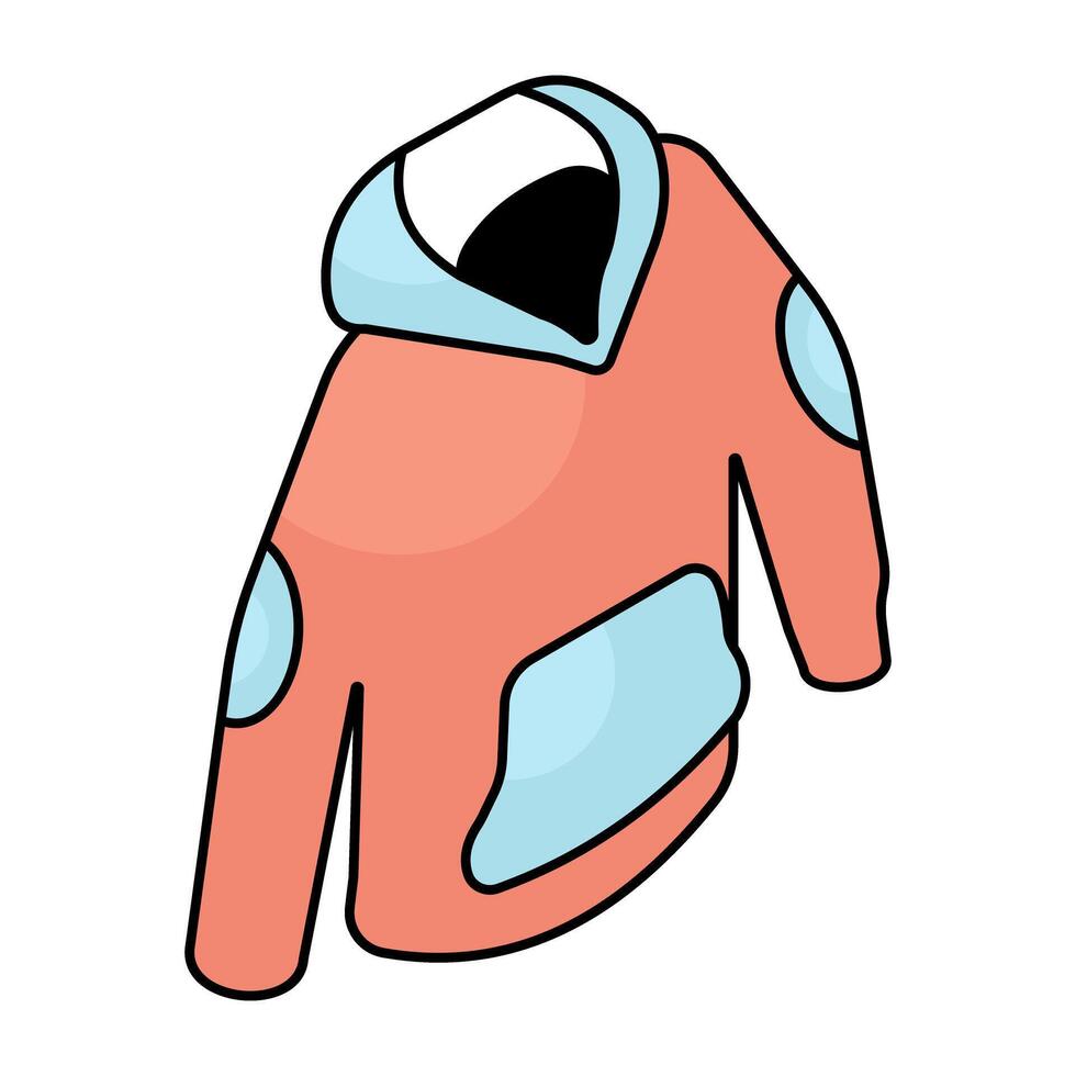 A trendy design icon of hoodie vector