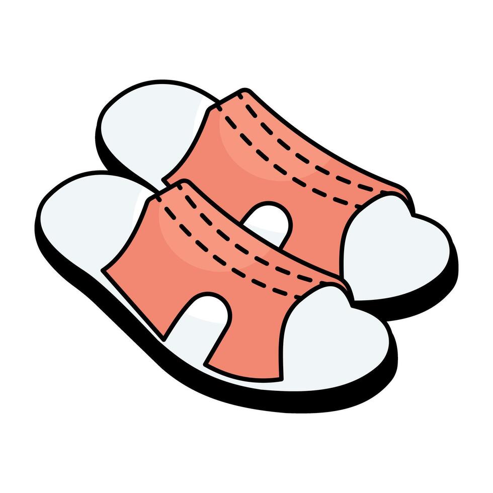 A colored design icon of shoes vector