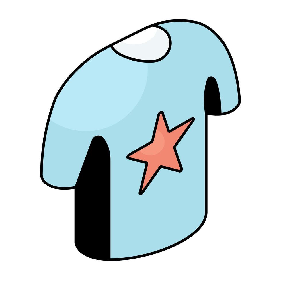 A beautiful design icon of shirt vector
