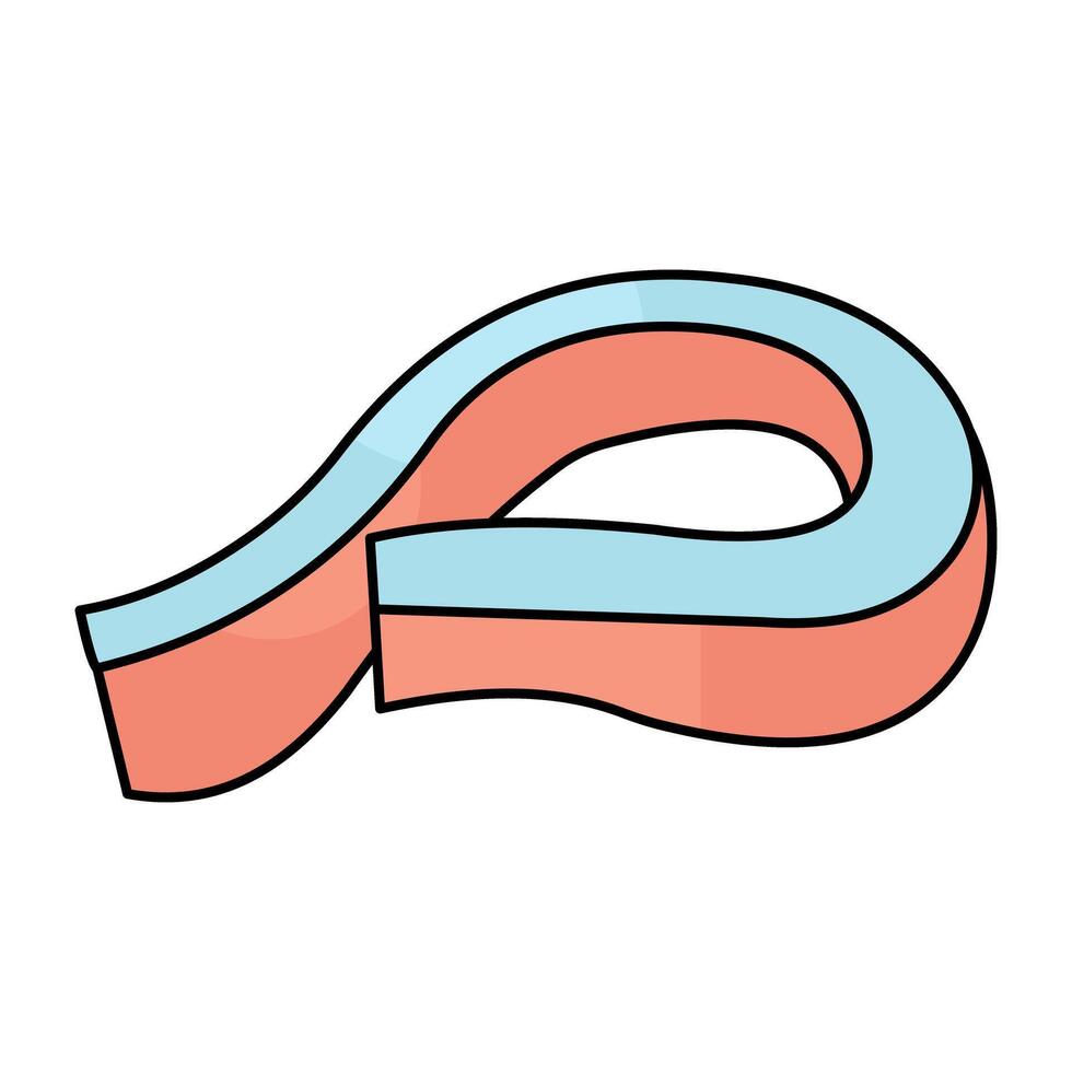 A beautiful design icon of scarf vector