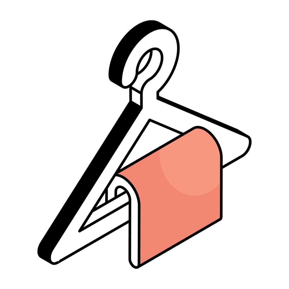 Modern design icon of hanging towel vector