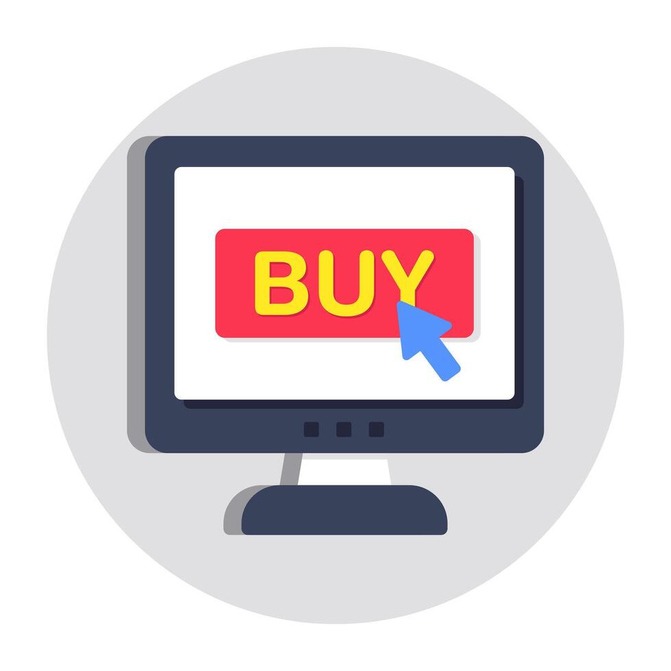 Unique design icon of online shopping vector