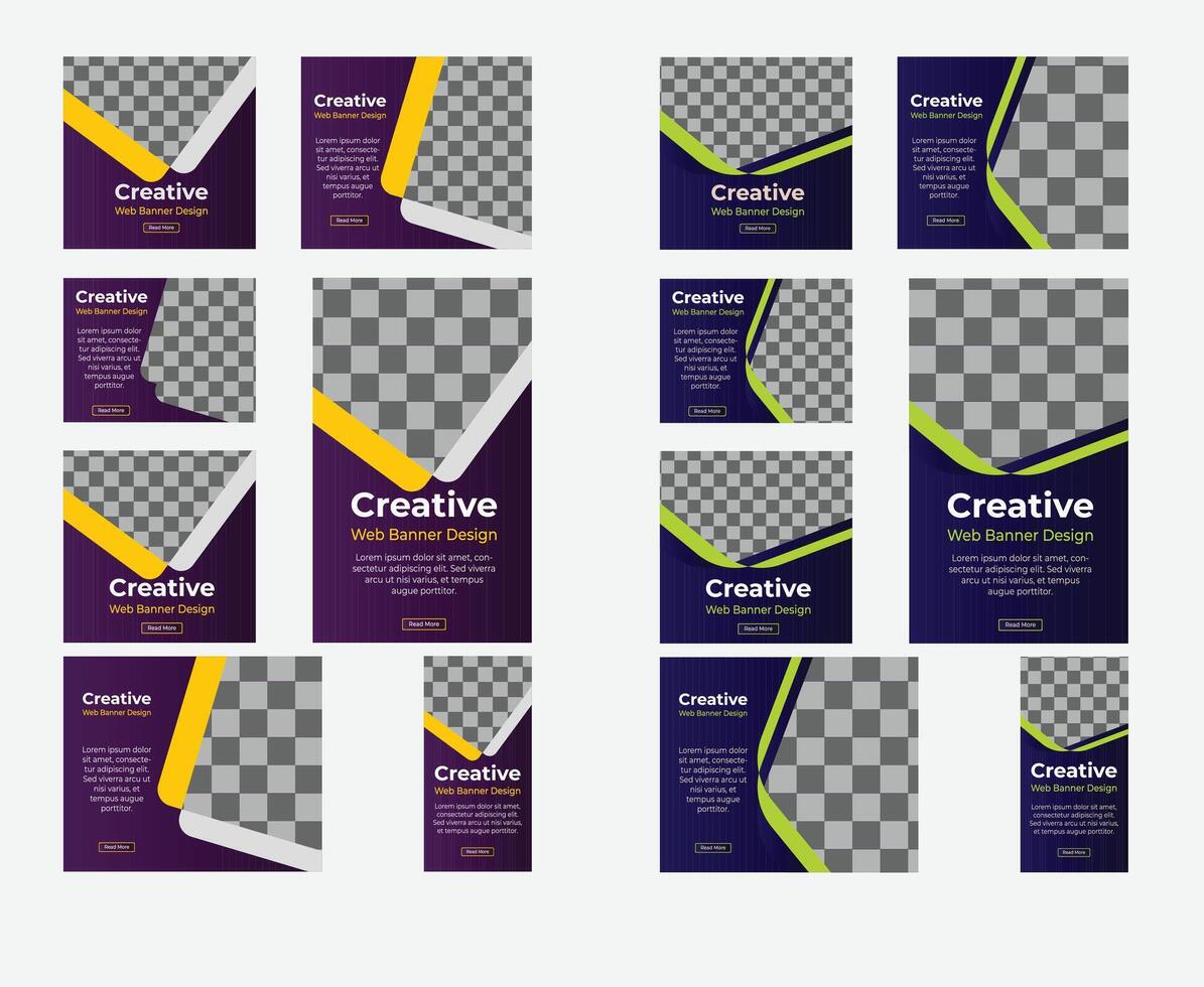 abstract design banner web template. vector