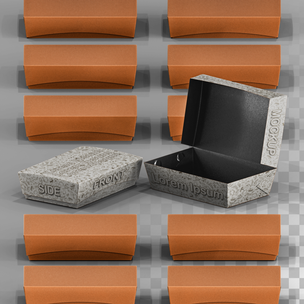 High-Quality Lunchbox Mockup Template - Fully Editable for Designers psd