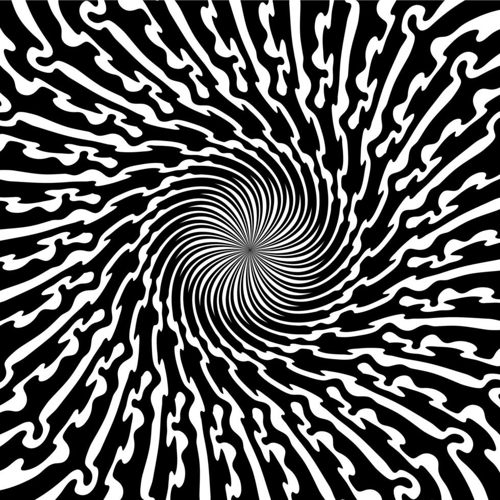 Psychedelic hypnotic spiral pattern hypnosis swirl vector