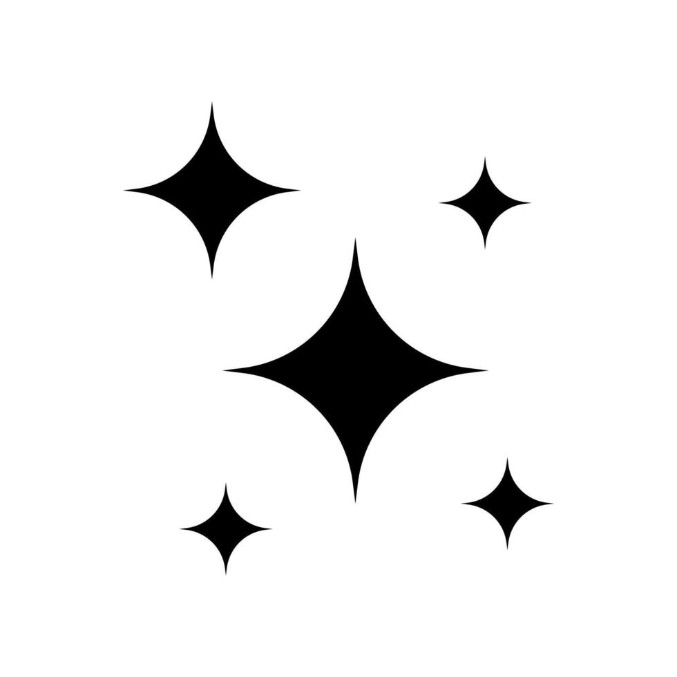 Twinkle star icon. Clean star icon. Shine icon. vector