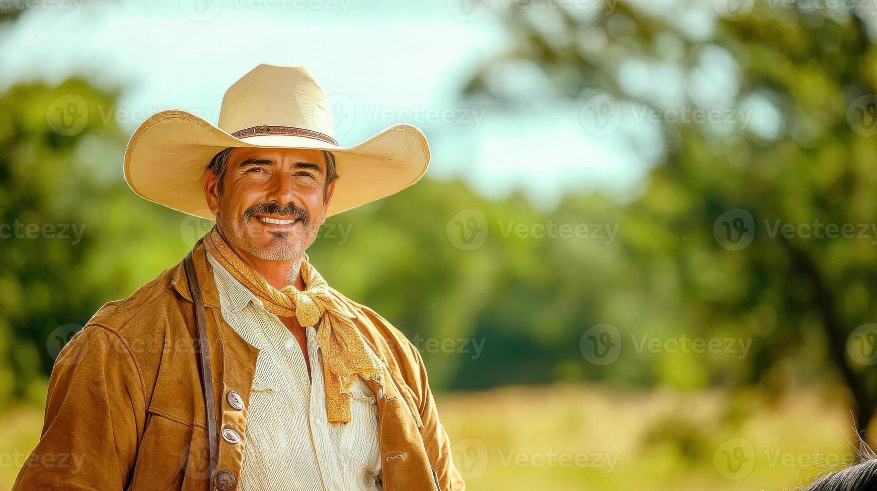 Traditional Argentine gaucho horsemanship display photo
