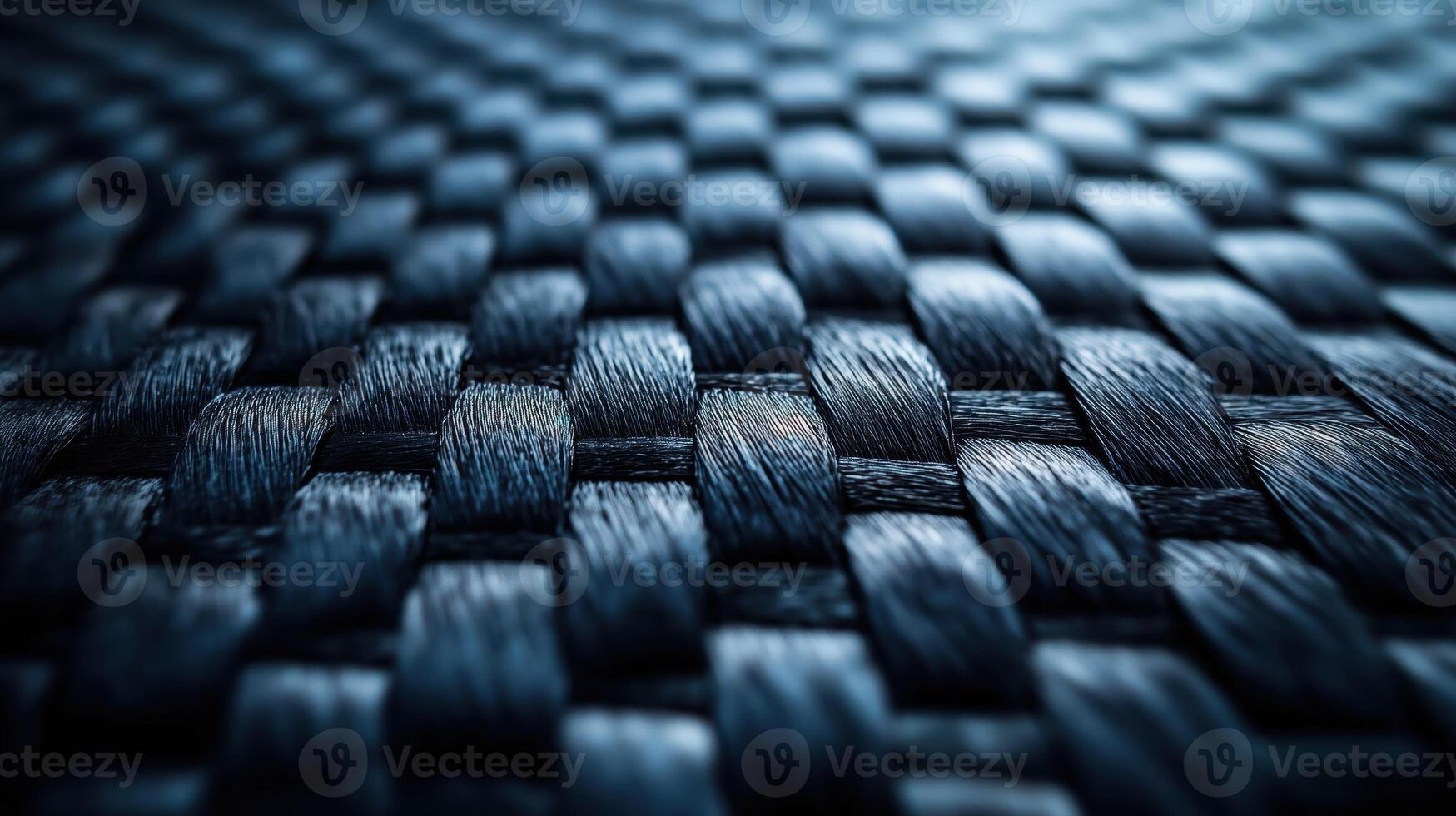 Close-up view of intricate dark woven texture with a rich pattern and depth, showcasing the beauty of textile design. photo