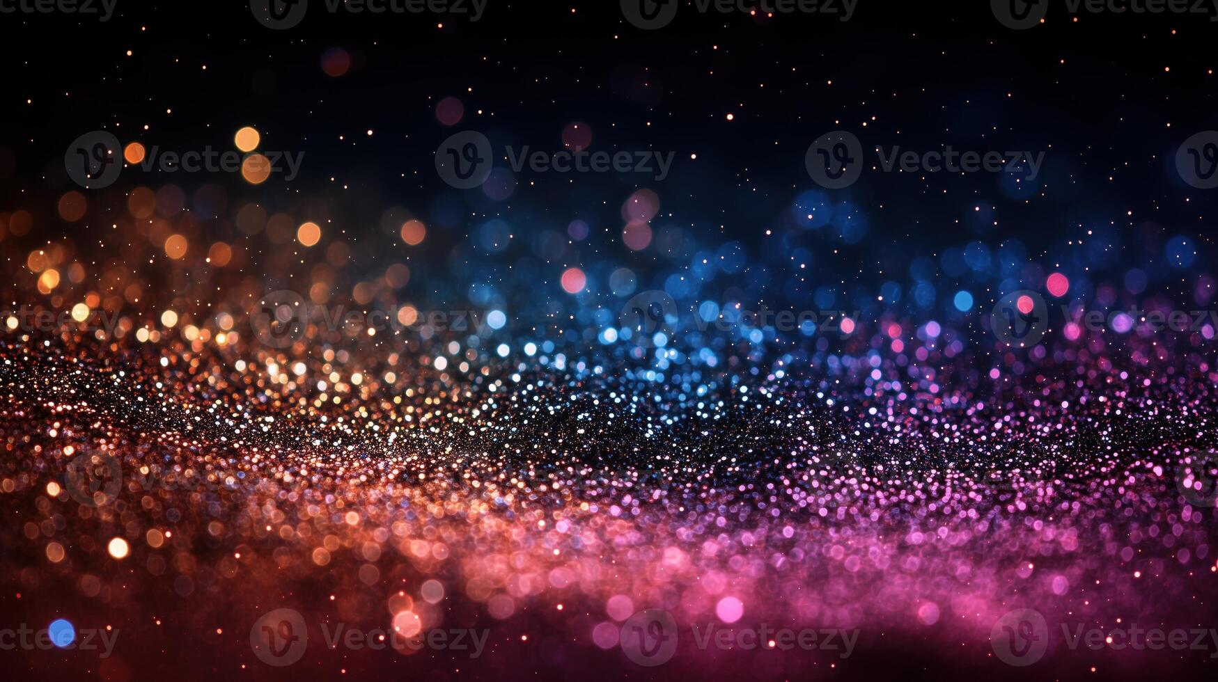 Colorful bokeh lights creating a stunning abstract background with a rich blend of colors. photo