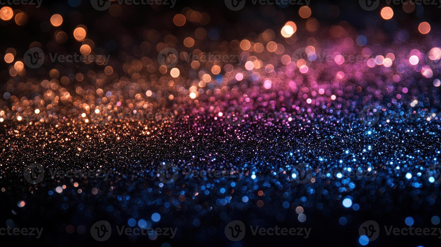 Abstract glitter background with vibrant colors shining in different hues. photo