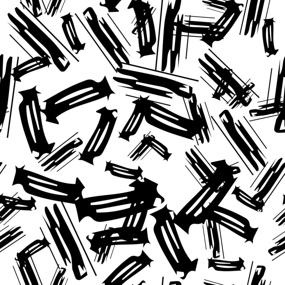 Seamless pattern with sketch oval shape vector
