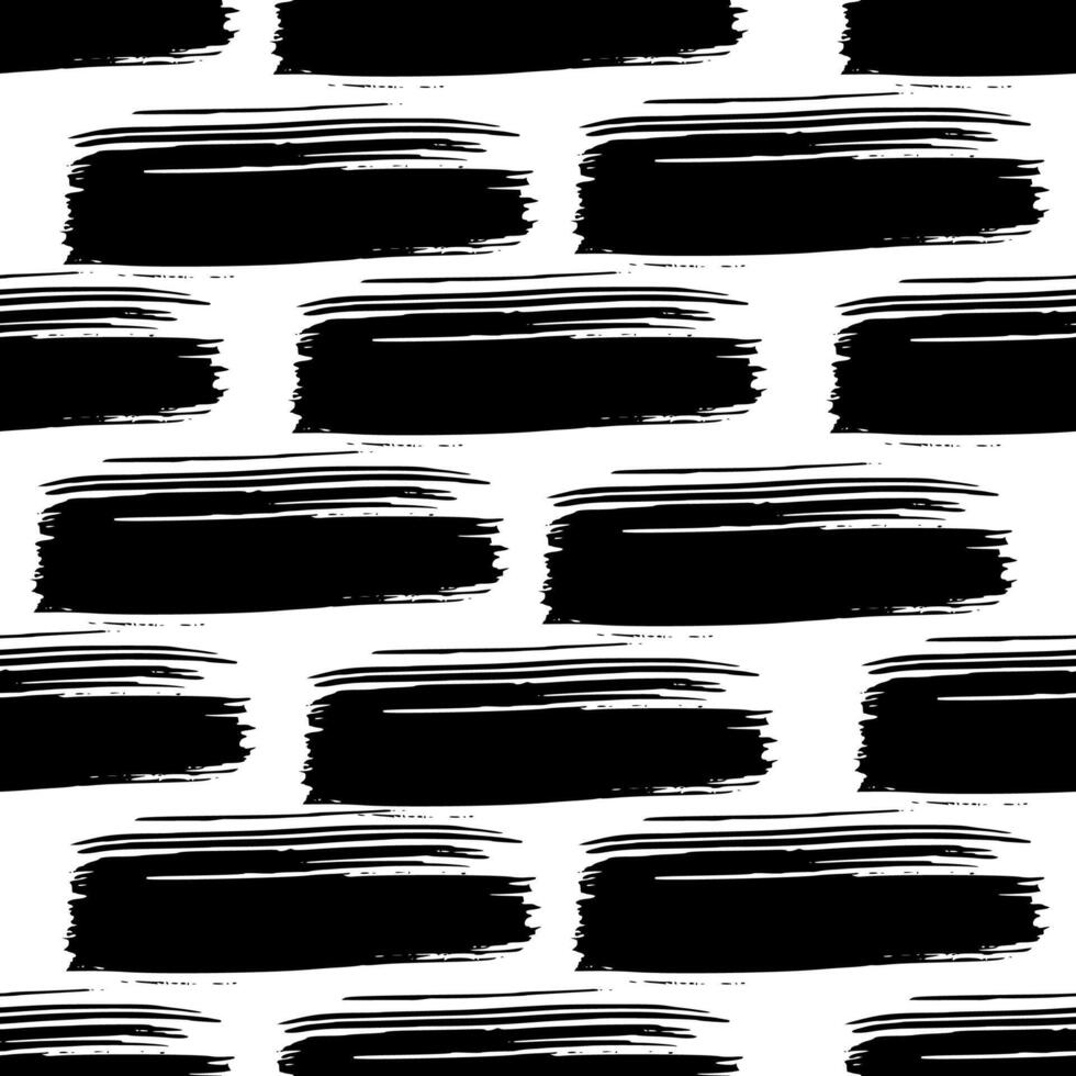 Seamless pattern with hand drawn scribble smears vector