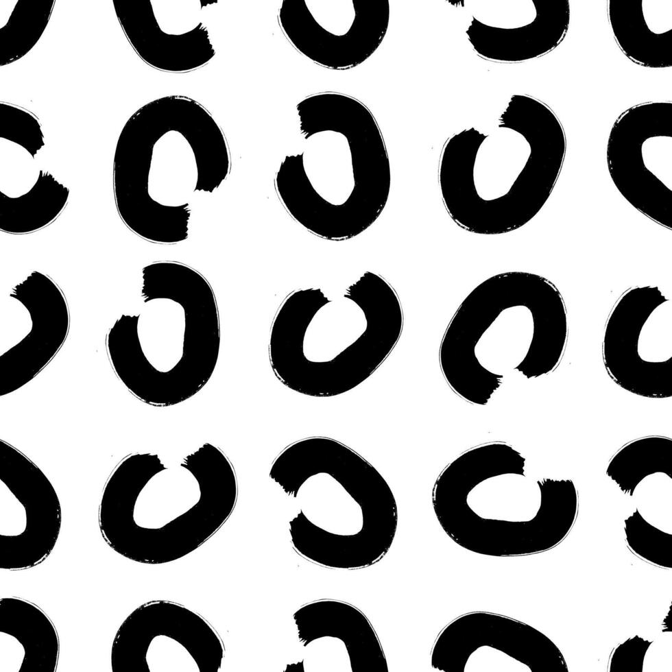 Seamless pattern with sketch circles shape vector