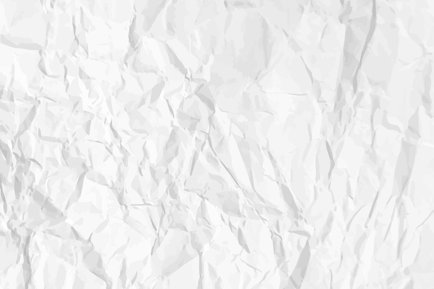 White clean crumpled paper vector