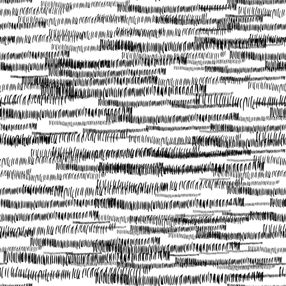 Seamless pattern with black pencil brushstrokes vector