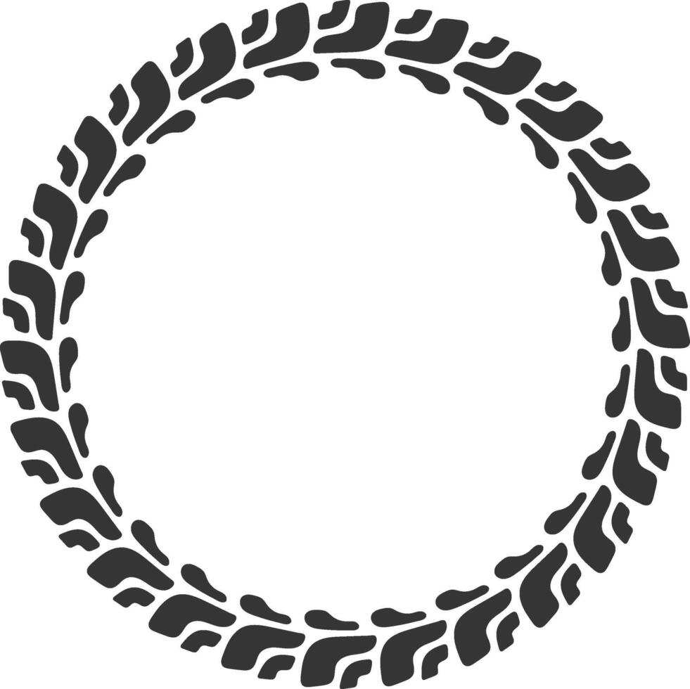 Vintage Circular Leaf Motifs for Timeless Decorative Designs vector