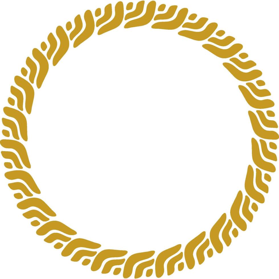 Luxury Circular Ornaments for Art and Golden Design on White Background vector