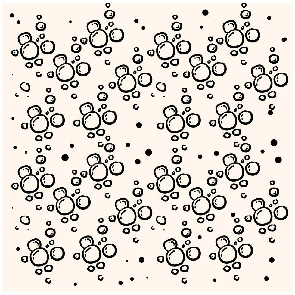 Bubble With illustration style doodle and line art vector