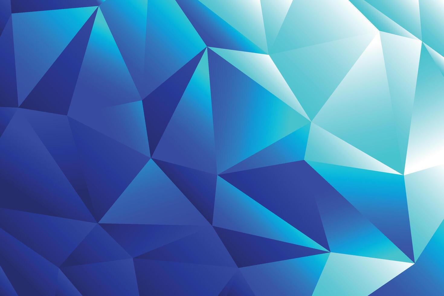 trianges abstract and modern blue color gradient background template vector